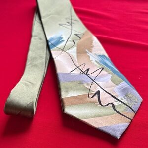 J. Garcia collection 50 Abstract silk tie.